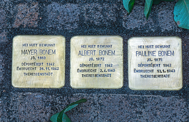Stumbling Stones 42 Rue du Moulin #1