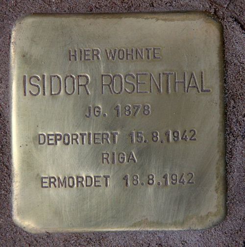 Stolpersteine Suarezstrae 21 #3