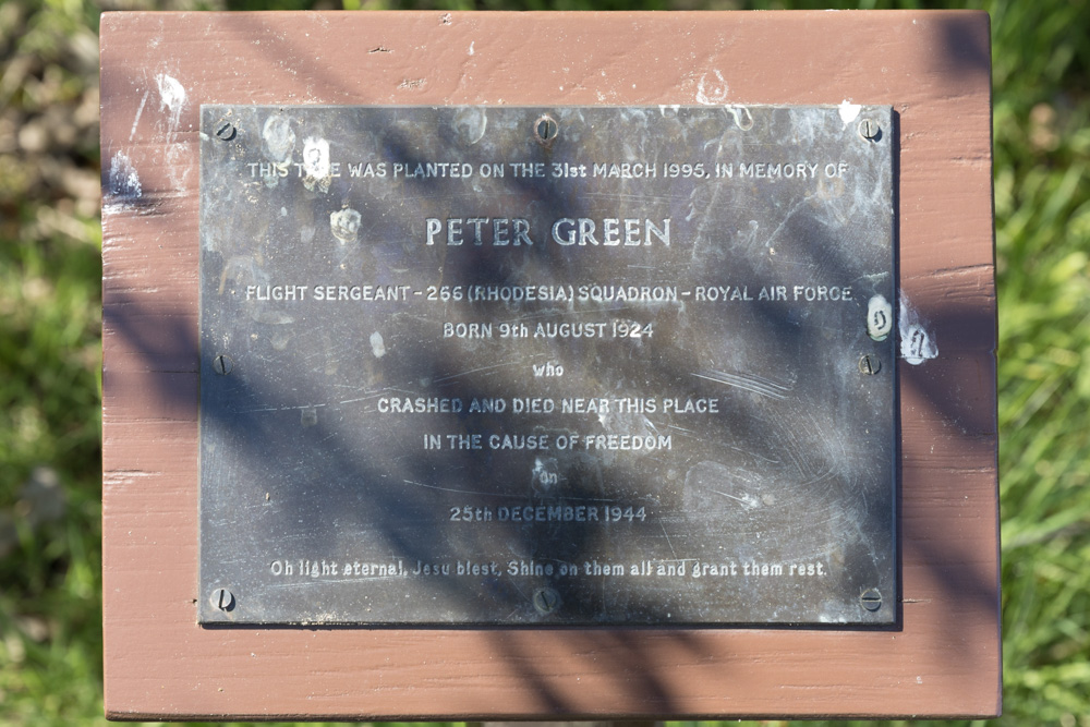 Herdenkingsboom Flight Sergeant Peter Green #2