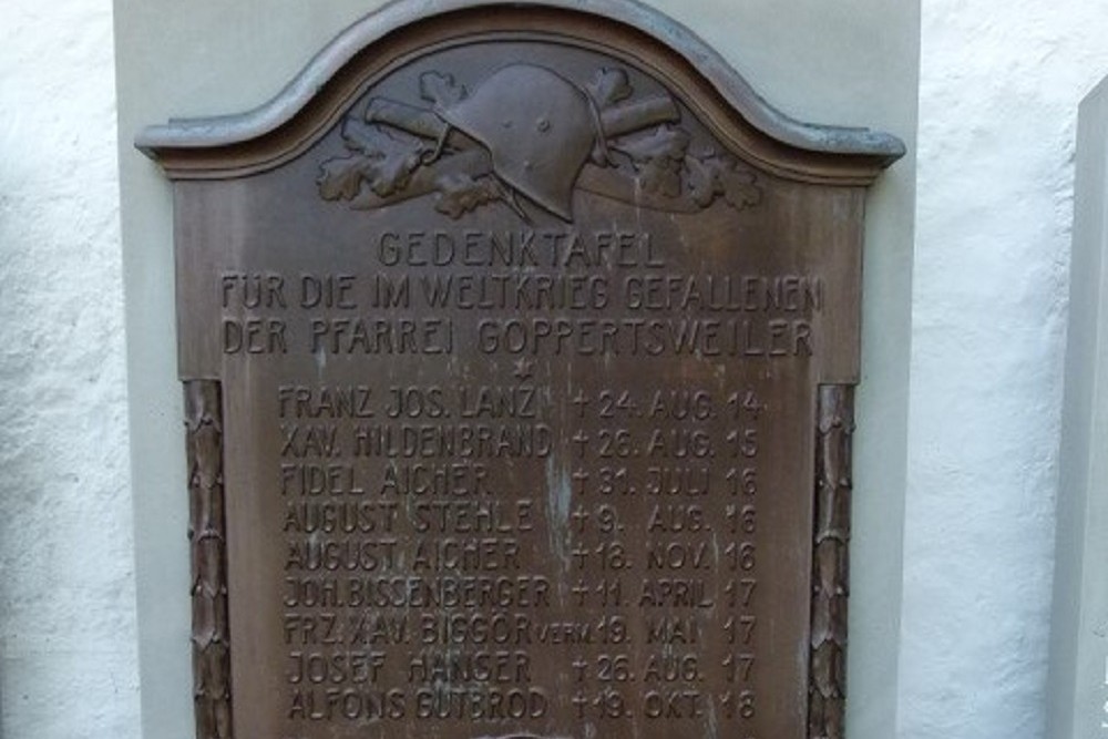 Monument To The Fallen In World War I And World War II Goppertsweiler #1