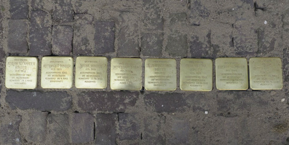 Stolpersteine Sijzenbaan 78 (nu 66 t/m 94) #4