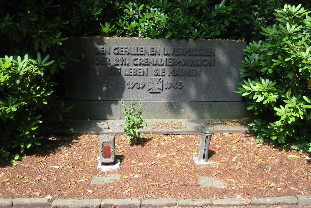 War memorial 211. Grenadier Division German War Cemetery Opladen #1