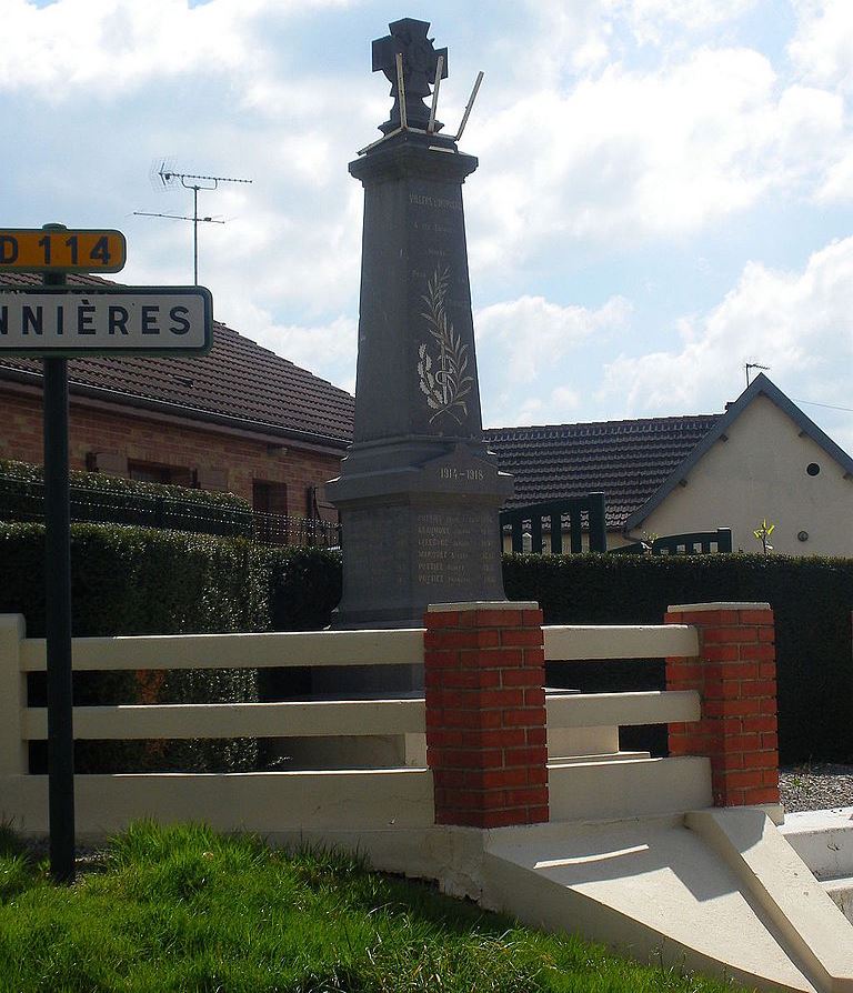 Monument Eerste Wereldoorlog Villers-l'Hpital #1