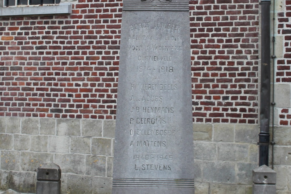 Oorlogsmonument Borchtlombeek #3