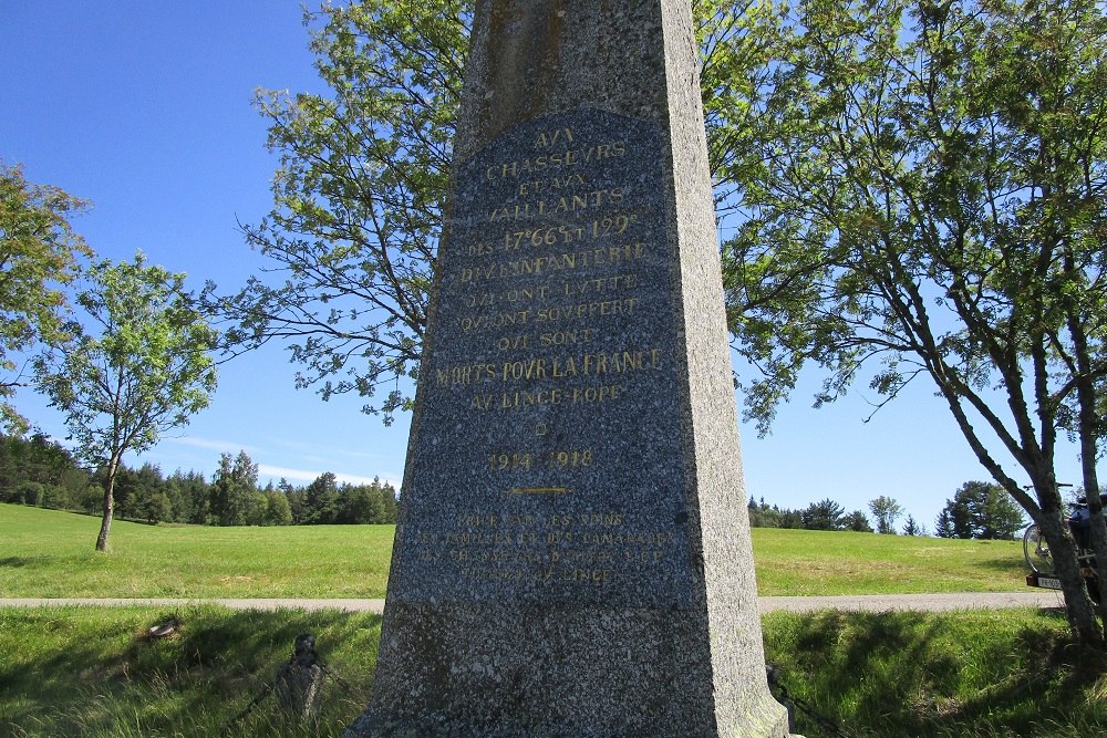 Oorlogsmonument nabij de Col du Linge #4