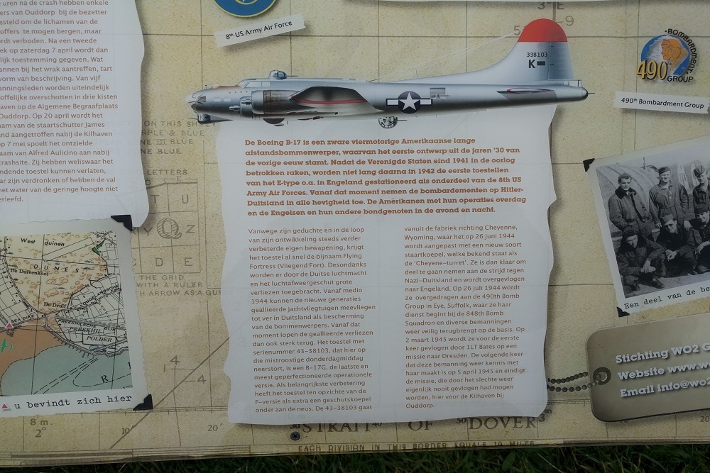 Information Panel B-17G 43-38103 The Bates crew #4