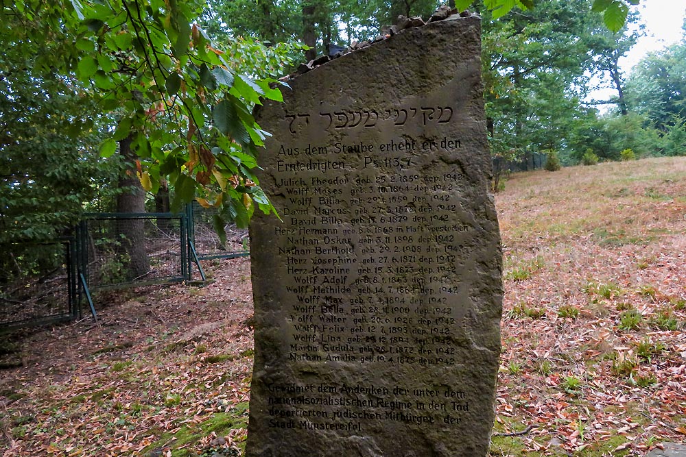 Memorial Stone Jewish Cemetery Bad Mnstereifel #3