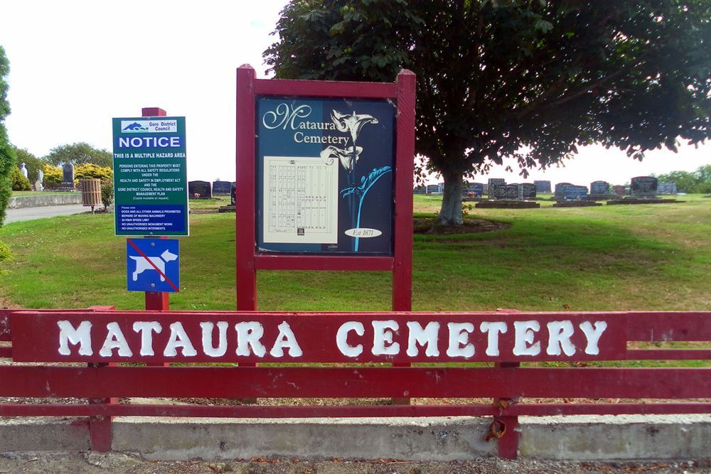 Commonwealth War Graves Mataura Cemetery