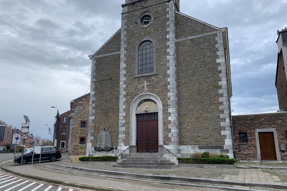 Gedenkplaten Sainte Élisabeth Kerk #2