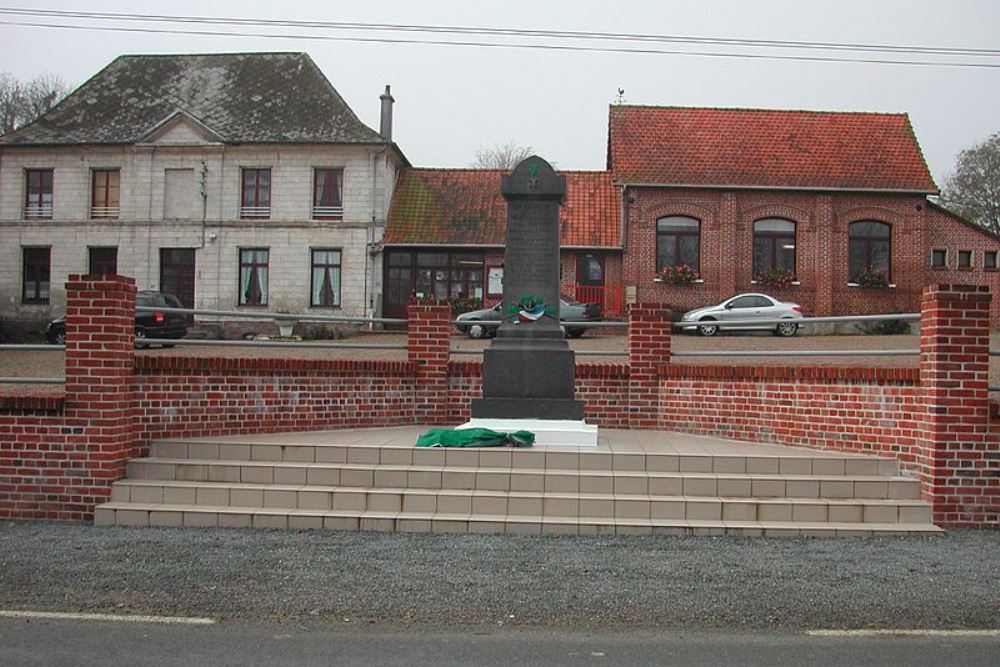 Monument Eerste Wereldoorlog Wavrans-sur-Ternoise