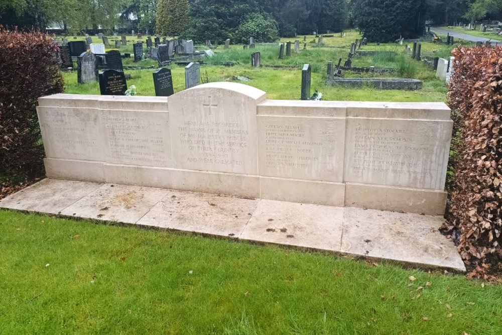 Memorial Cremated Soldiers Darlington West Cemetery