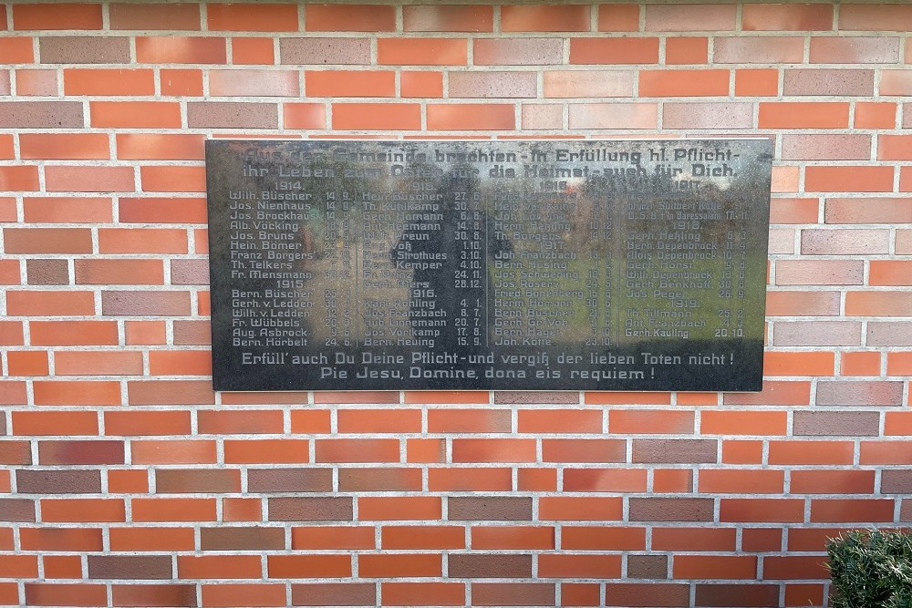 Duitse Oorlogsgraven en Plaquette Nienborg #3