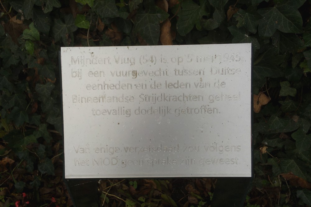 Memorial Sign Location Death Mijndert Vlug #2