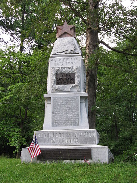 Monument 46th Pennsylvania Volunteer Infantry Regiment