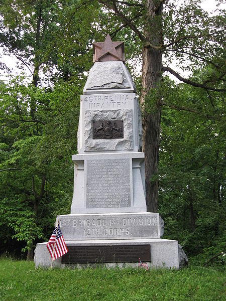 46th Pennsylvania Volunteer Infantry Regiment Monument #1
