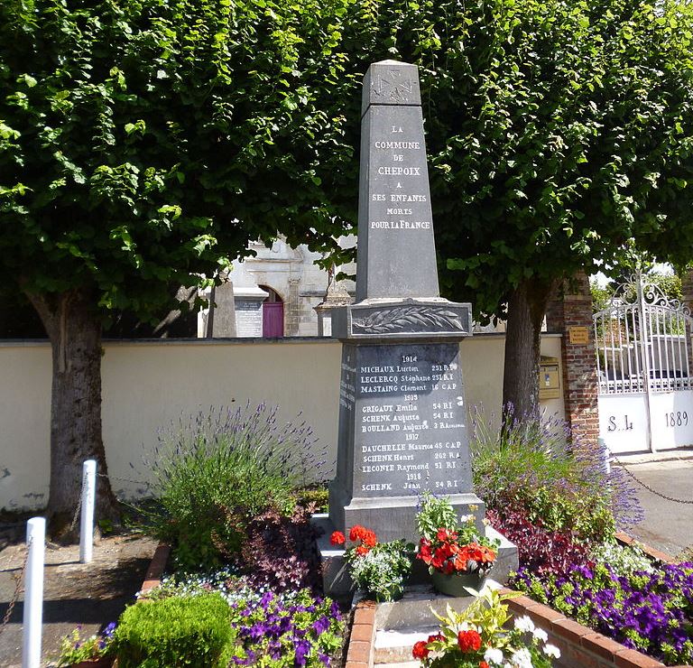 Oorlogsmonument Chepoix