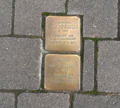 Stumbling Stones Graf Siegfried Straße 20