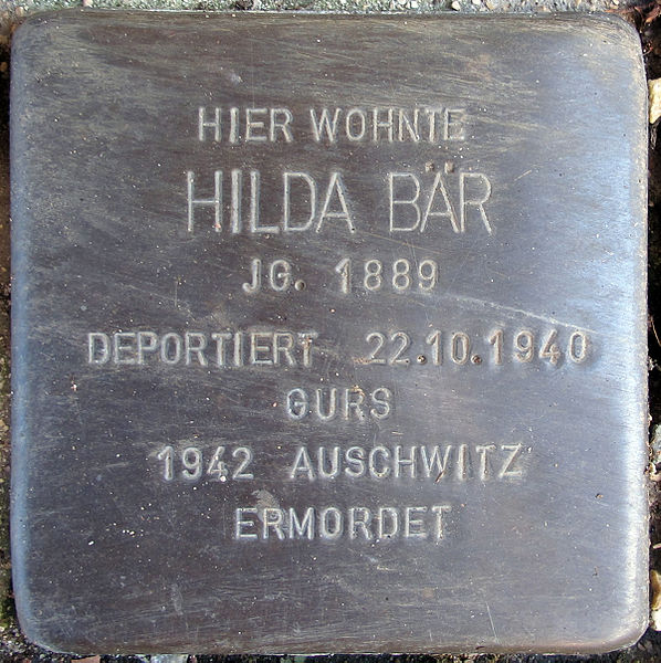 Stolpersteine Apothekenstrasse 4 #1