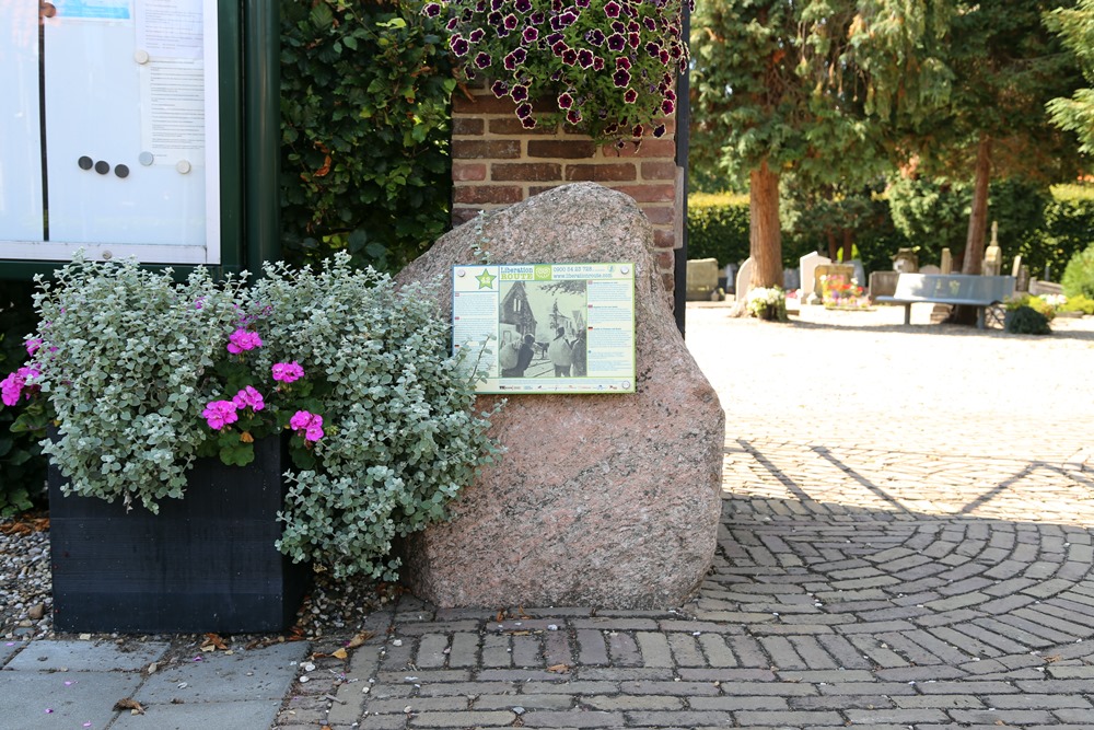 Liberation Route Marker 042: Engulfed in Fire and Smoke
