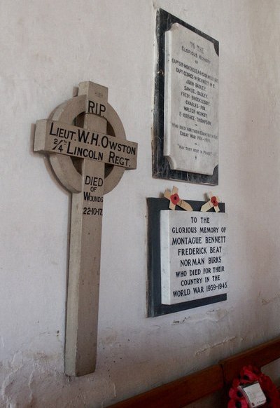 War Memorial St Peter and St Paul Church Glentham