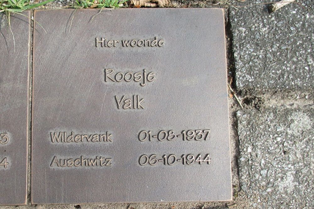 Memorial Stones A.G. Wildervanckstraat 7 #3