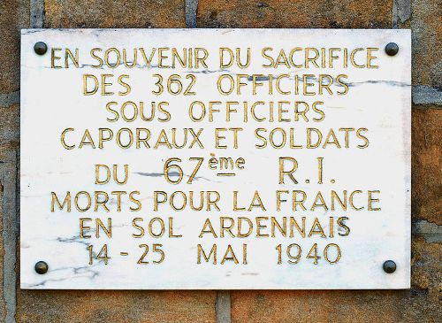 Memorial 67th R.I. Les grandes Armoises