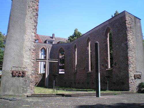 Destroyed Evangelical City Chapel Darmstadt #1