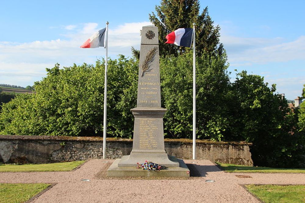 Oorlogsmonument Lpanges-sur-Vologne