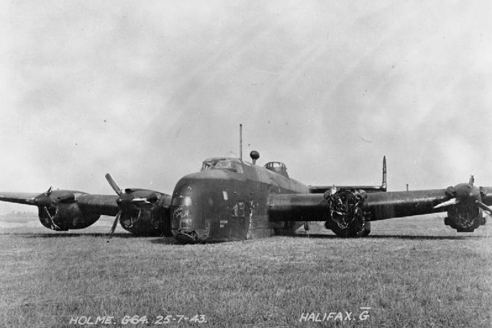 Crashlocatie Handley Page Halifax B Mark II DK148 'MP-G' 