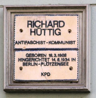 Gedenkteken Richard Httig #1