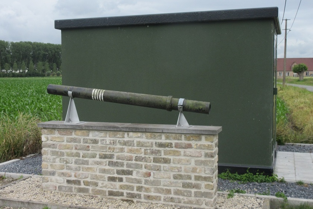 Loop Duits 88mm Flakkanon Damme #1