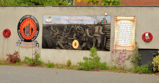 Muurschildering Slag van de Somme