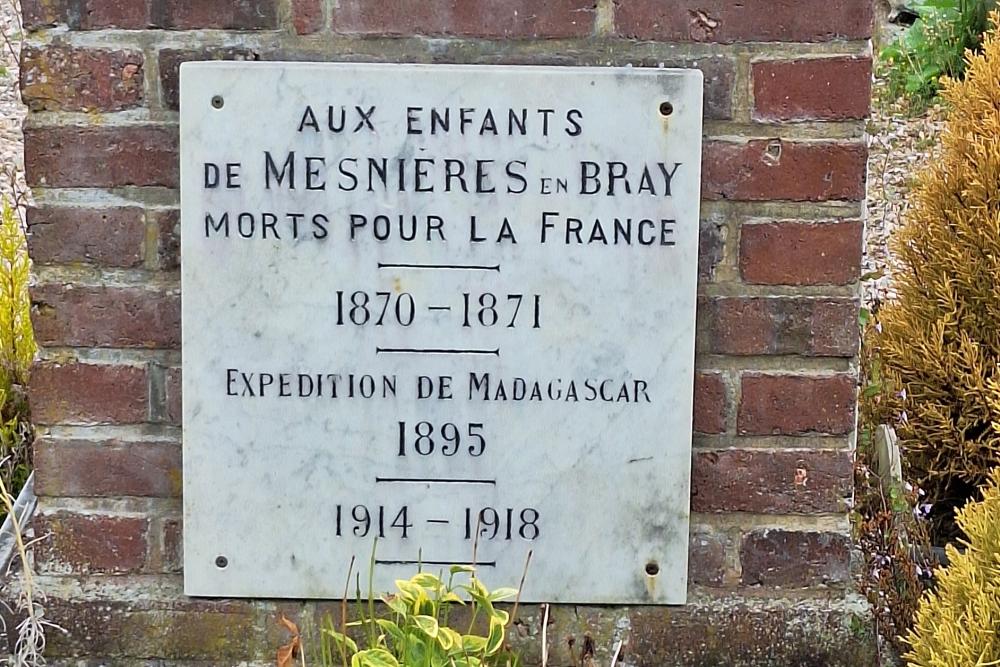Oorlogsmonument Mesnières-en-Bray #1