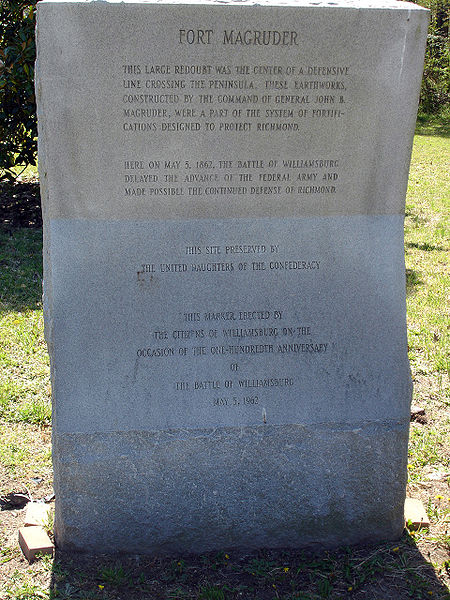 Fort Magruder Memorial