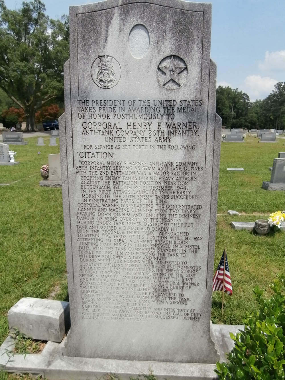 American War Grave Southside Cemetery #1