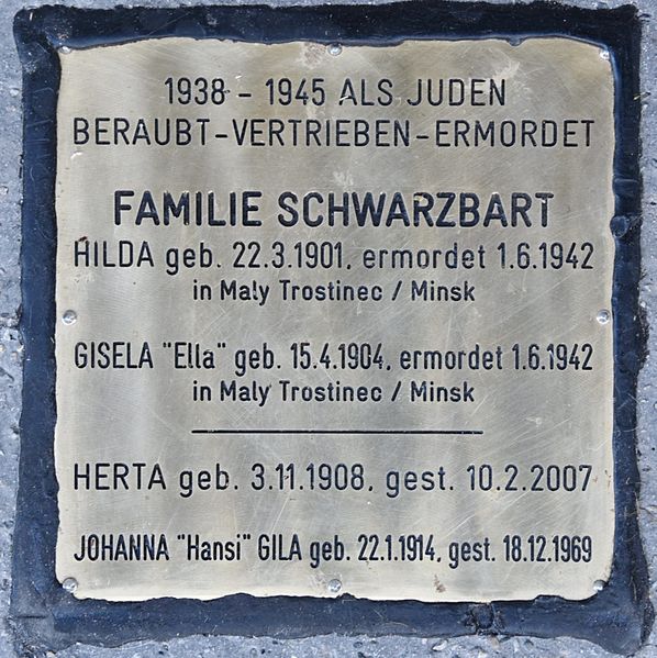 Remembrance Stone Weyprechtgasse 7 #1