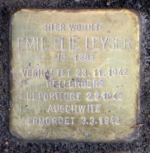 Stolpersteine Westerlandstrae 16 #3