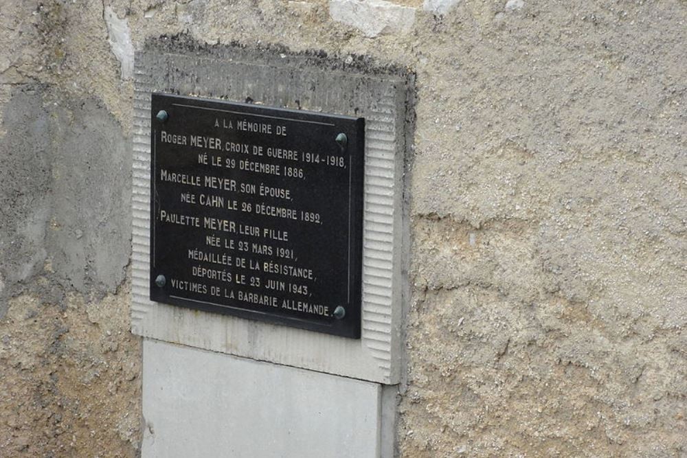 Gedenktekens Joodse begraafplaats Vaucouleurs #2