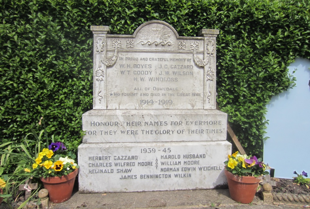 Oorlogsmonument Dunsdale #2