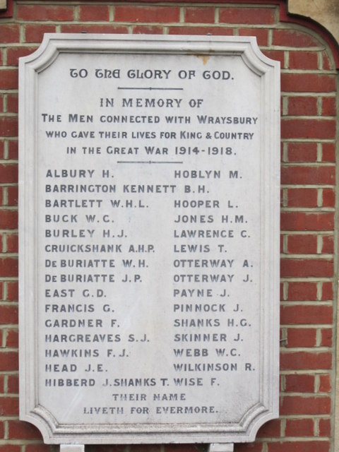 War Memorial Wraysbury #1