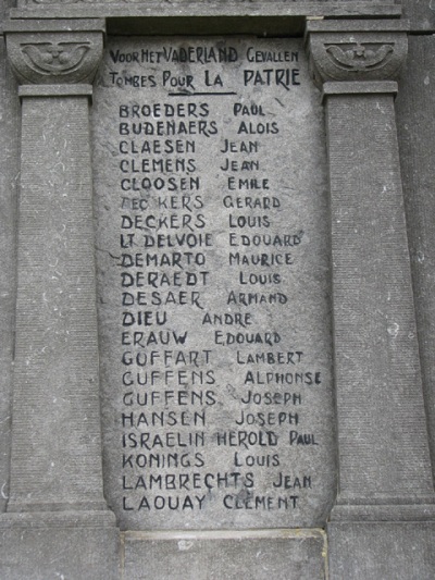 Oorlogsmonument Begraafplaats Tongeren #5