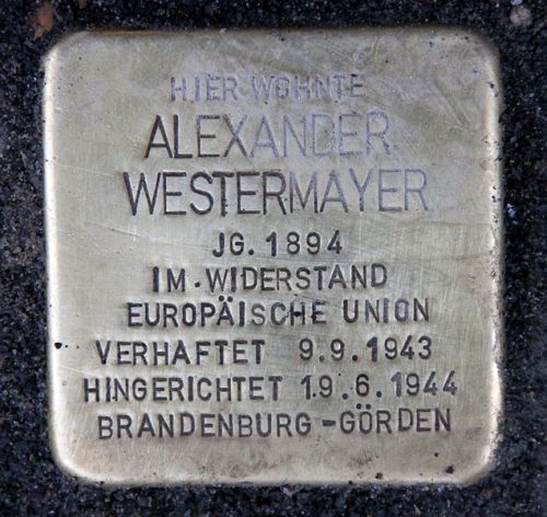 Stolperstein Bayreuther Strae 41