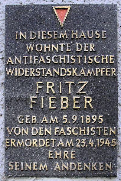 Plaquette Fritz Fieber