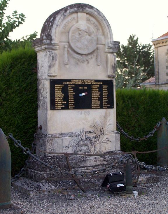 Monument Eerste Wereldoorlog Puymiclan #1