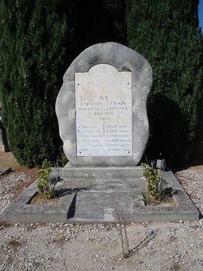 War Memorial Roaix #1