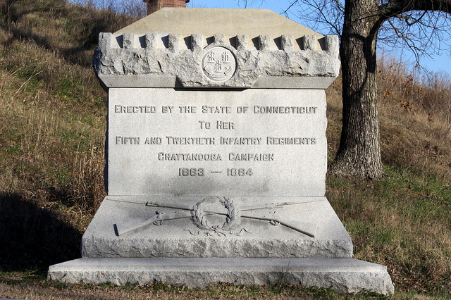 5th and 20th Connecticut Infantry Monument #1