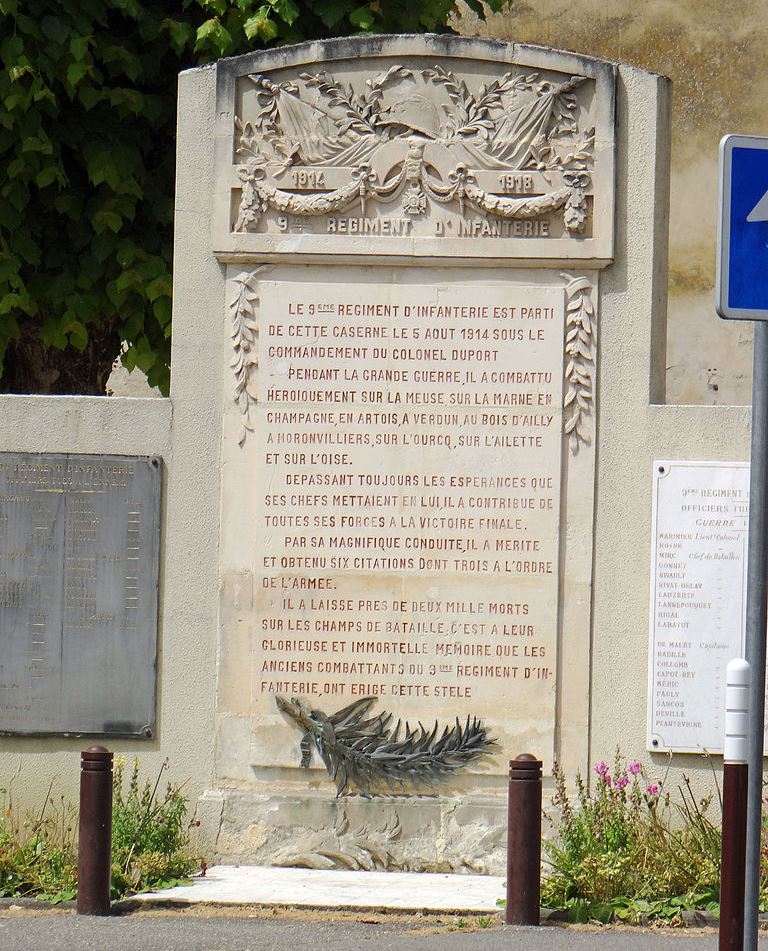 Monument Officieren 9me Rgiment d'Infanterie #1