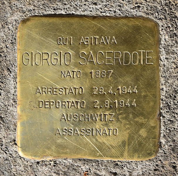 Stolperstein Corso Vinzaglio 2