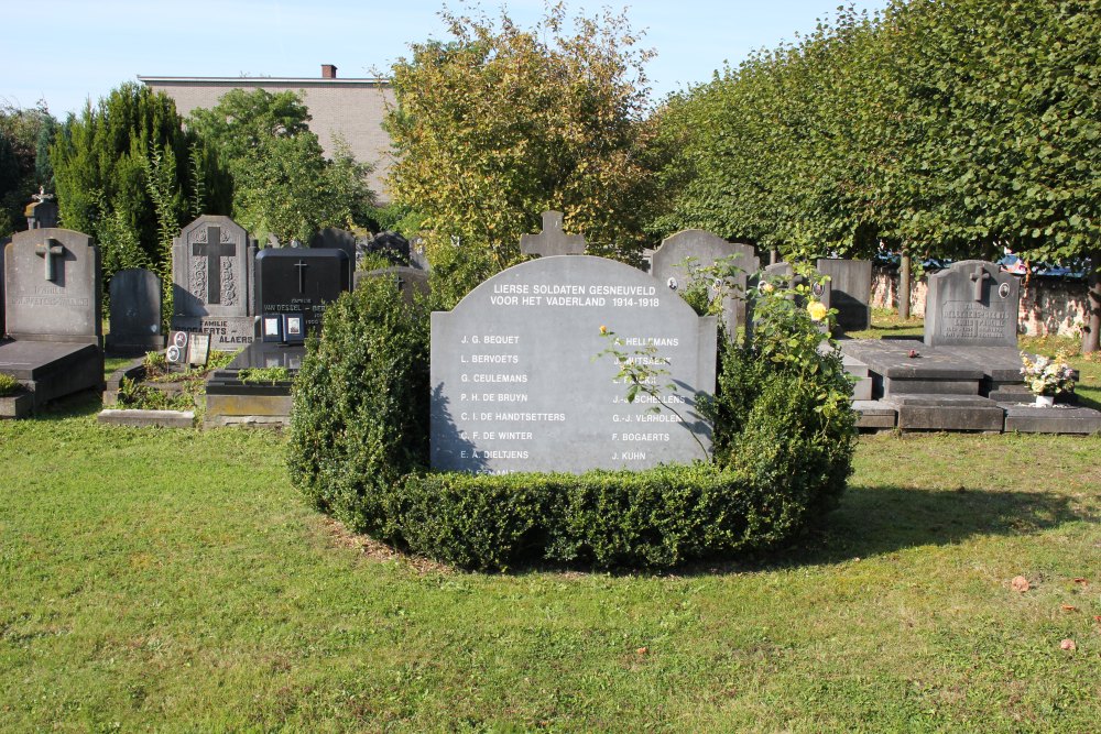 War Memorial Lier Old Cemetery
