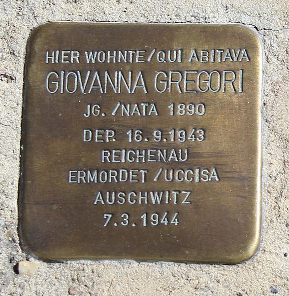 Stolperstein Via A. Manzoni 11